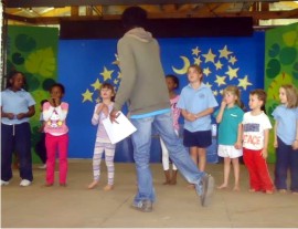 New Gaborone teacher, Onx in dramatic action